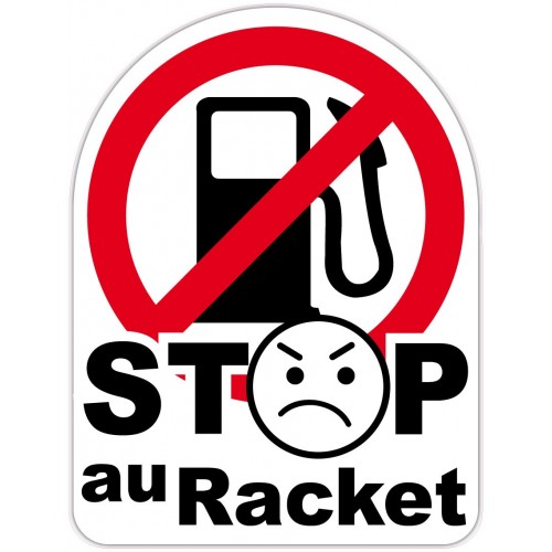 stop au raket 567 autocollant adhésif sticker