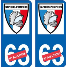 64 Pau logo sticker plate registration city