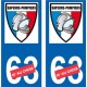 sapeur pompier logo numero au choix autocollant plaque immatriculation auto ville sticker