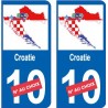 66 Cerdanya de la etiqueta engomada de la etiqueta engomada de la placa