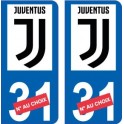 Juventus numero choix new logo autocollant plaque immatriculation auto ville sticker