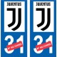 Juventus numero choix new logo autocollant plaque immatriculation auto ville sticker