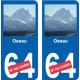 66 Cerdanya sticker sticker plate