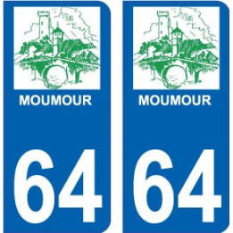 64 Pau-logo aufkleber plakette ez stadt