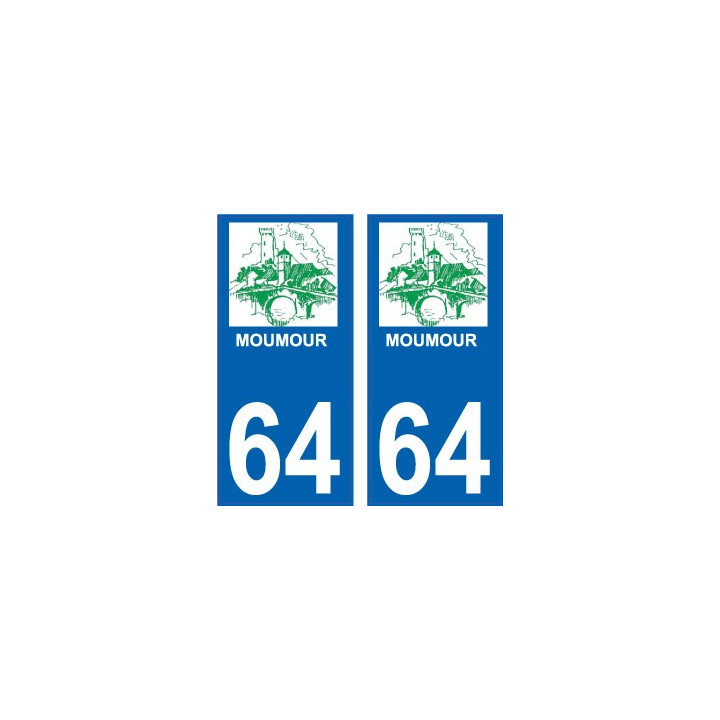 64 Pau-logo aufkleber plakette ez stadt