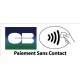 CB paiement sans contact logo 2584 autocollant adhésif sticker