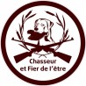 chien chasseur logo 1853 autocollant adhésif sticker