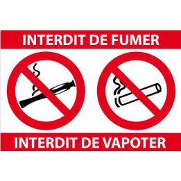 interdiction fumer Vapoter logo 3635 autocollant adhésif sticker
