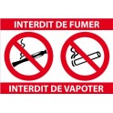 interdiction fumer Vapoter logo 3635 autocollant adhésif sticker