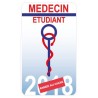 Médecin étudiant caducée 2018 autocollant adhésif sticker