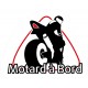 Motard à Bord logo 6148 autocollant adhésif sticker