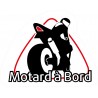 Motard à Bord logo 6148 autocollant adhésif sticker