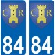 64 Pau sticker plate registration city