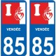 64 Pau-logo aufkleber plakette ez stadt