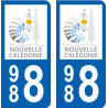 64 Pau logo adesivo piastra di registrazione city