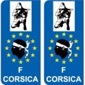 Combattant F Europe ville sticker autocollant plaque immatriculation auto