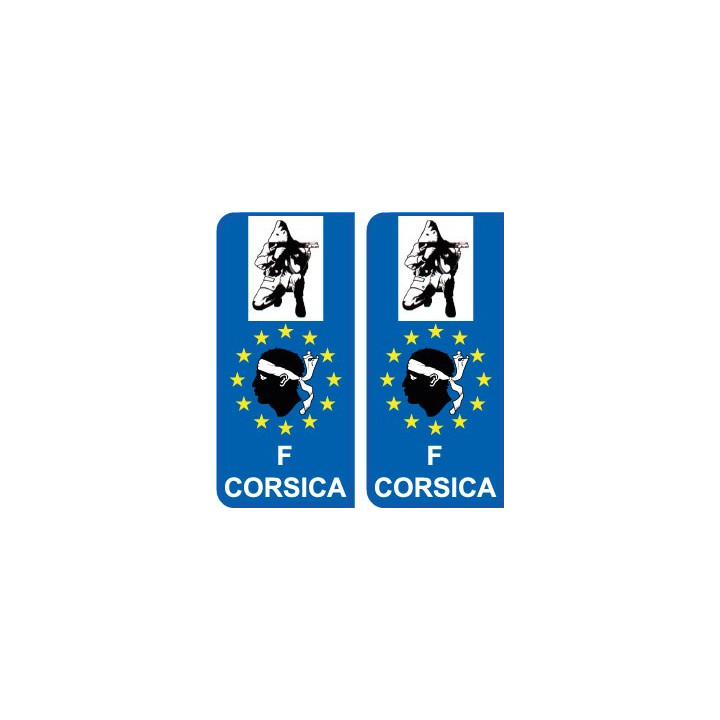 Combattant F Europe ville sticker autocollant plaque immatriculation auto