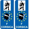 Combattant F Europe ville sticker autocollant plaque immatriculation auto