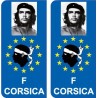 Che Guevara F Europe sticker autocollant plaque immatriculation auto
