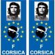 Che Guevara F Europe sticker autocollant plaque immatriculation auto
