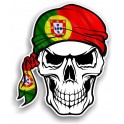 tête mort skull bandana Portugal autocollant adhésif sticker logo 6842