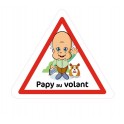 Papy au volant 9642 autocollant adhésif sticker