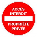 Accès interdit propriété privée 151 autocollant adhésif sticker