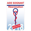 aide soignant réanimation caducée année au choix autocollant adhésif sticker