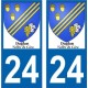 64 Pau sticker plate registration city