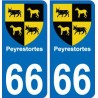 64 Pau sticker plate registration city