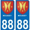 64 Pau placa etiqueta de registro de la ciudad