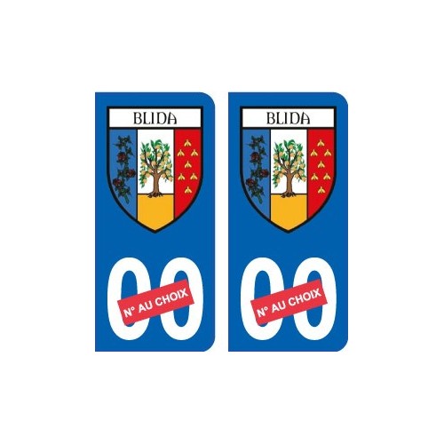 64 Pau placa etiqueta de registro de la ciudad