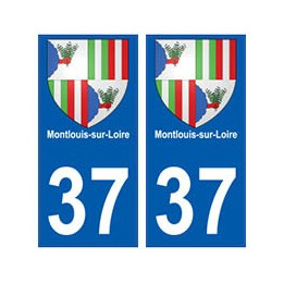 37 Montlouis-sur-Loire blason autocollant plaque stickers ville