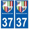 37 Montlouis-sur-Loire blason autocollant plaque stickers ville