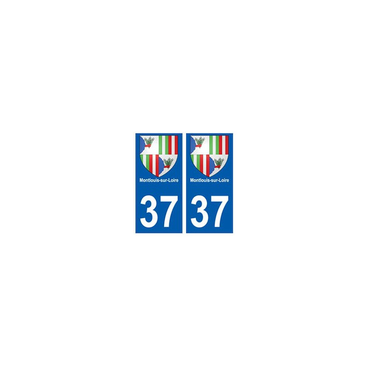37 Montlouis-sur-Loire blason autocollant plaque stickers ville