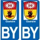 66 Cerdanya sticker adesivo piastra