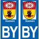 66 Cerdanya sticker adesivo piastra