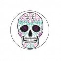 tête de mort 2 autocollant adhésif sticker