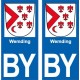 64 Pau sticker plate registration city