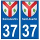 37 Saint-Avertin blason autocollant plaque stickers ville