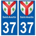 37 Saint-Avertin blason autocollant plaque stickers ville