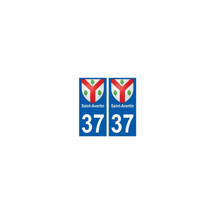 37 Saint-Avertin blason autocollant plaque stickers ville