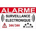 alarme surveillance électronique logo 952 autocollant adhésif sticker