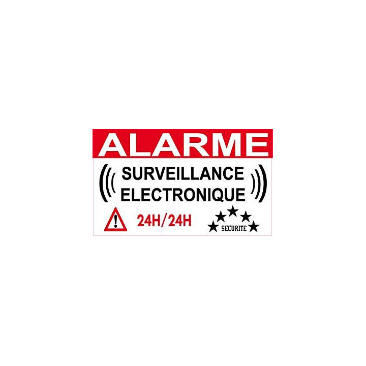 alarme surveillance électronique logo 952 autocollant adhésif sticker