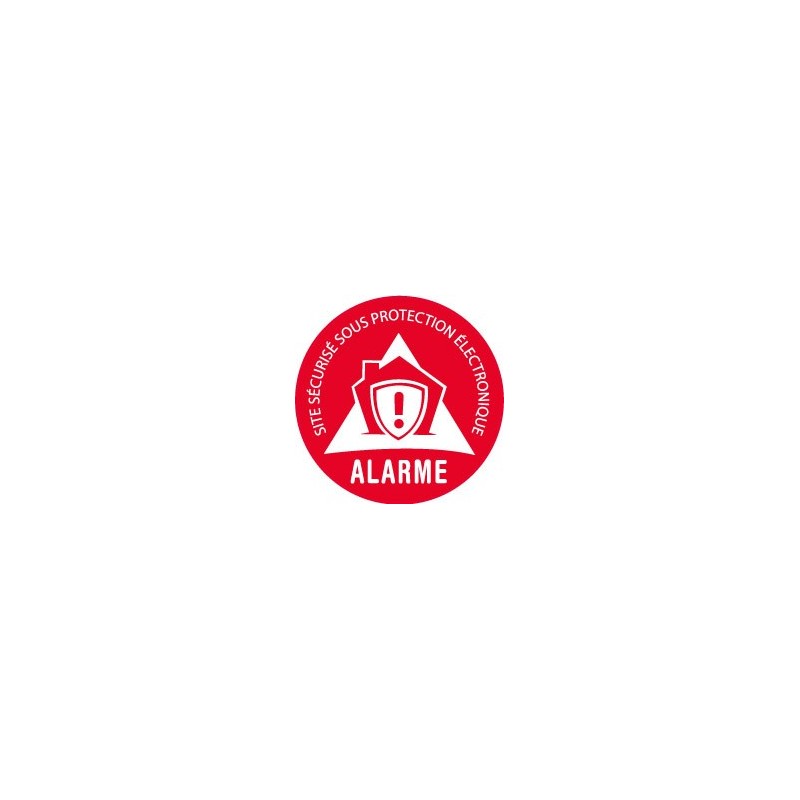 Autocollant Alarme - Site sécurisé