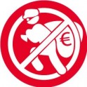 interdit de voler 5458 autocollant adhésif sticker
