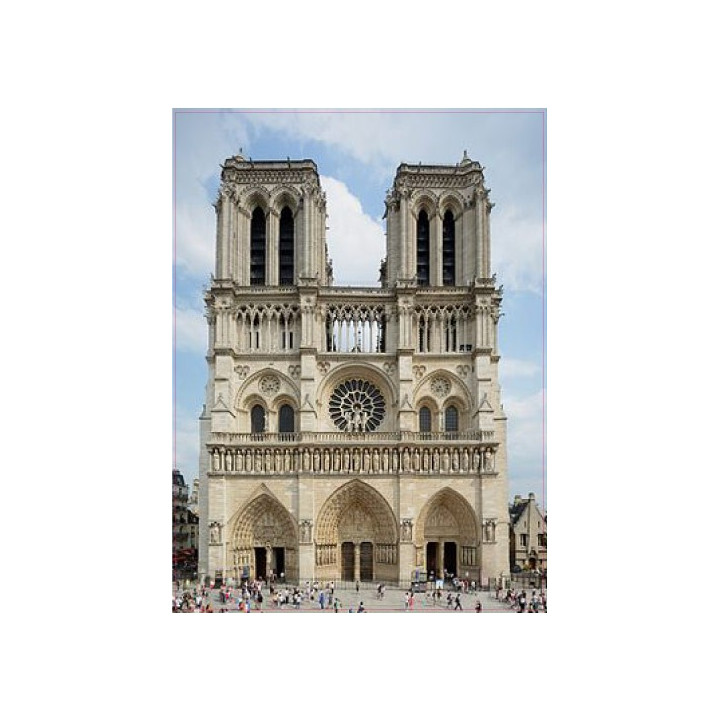 Notre Dame de Paris logo 7654 autocollant adhésif sticker