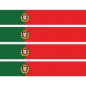 x4 brassard drapeau Portugal logo 974 autocollant adhésif sticker