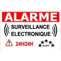 alarme surveillance électronique 24h/24h sécurité lot de 10 pièces logo 9453