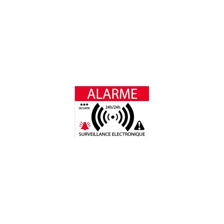 alarme surveillance électronique 3450 autocollant adhésif sticker